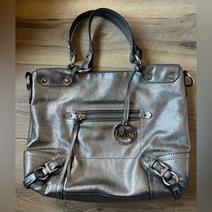 Michael Kors Metallic Silver Purse